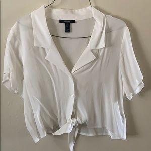 Women’s White collared shirt size S